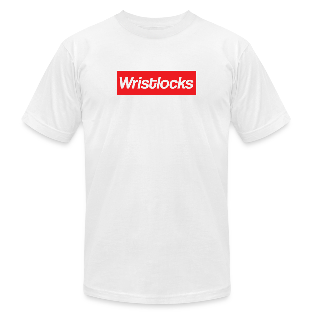 Supreme Wristlocks Unisex Jersey T-Shirt by Bella + Canvas - white