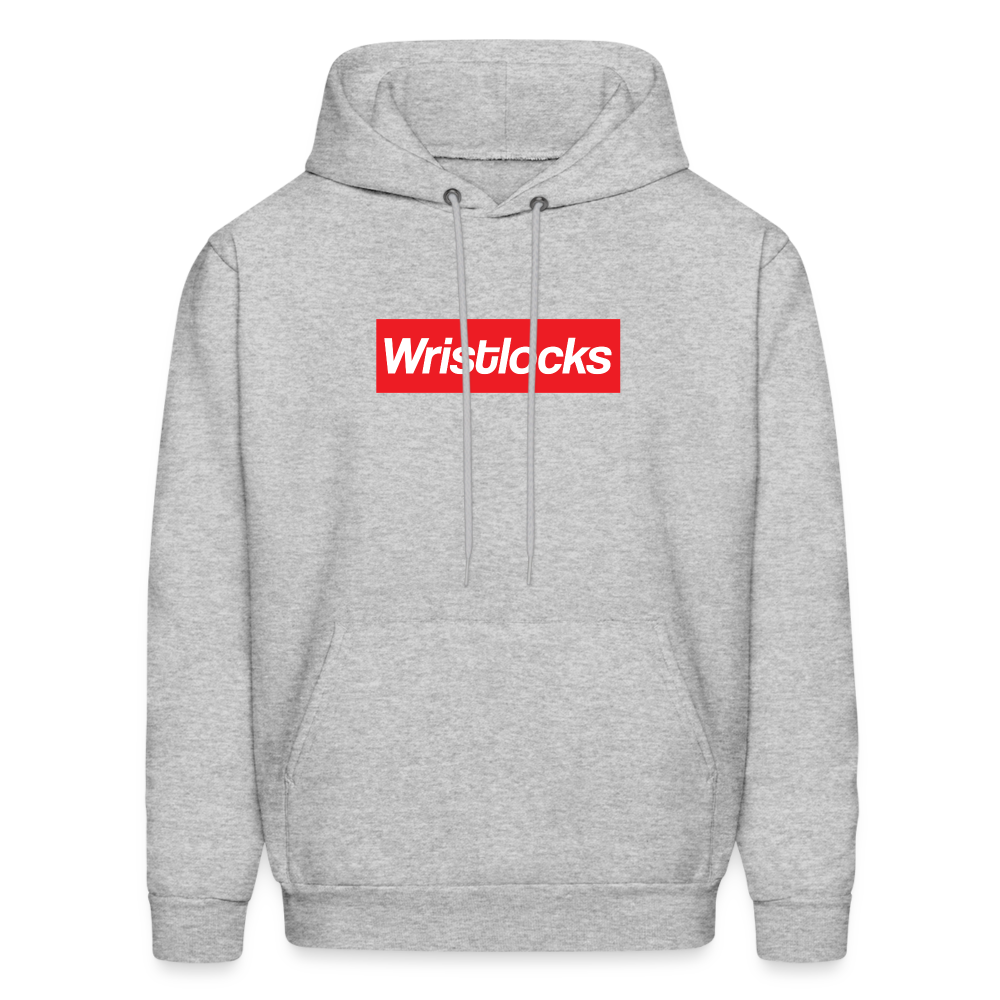 Wristlocks Box Logo Hoodie - heather gray