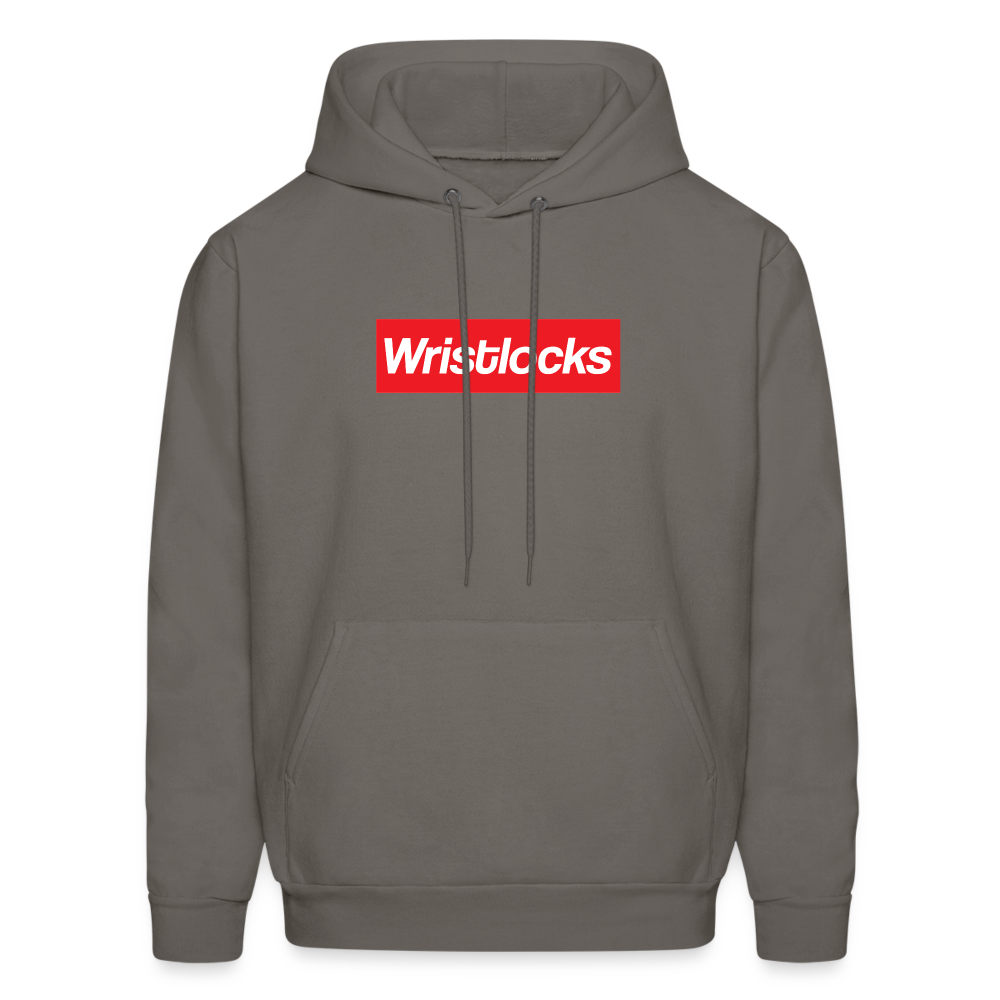 Wristlocks Box Logo Hoodie - asphalt gray