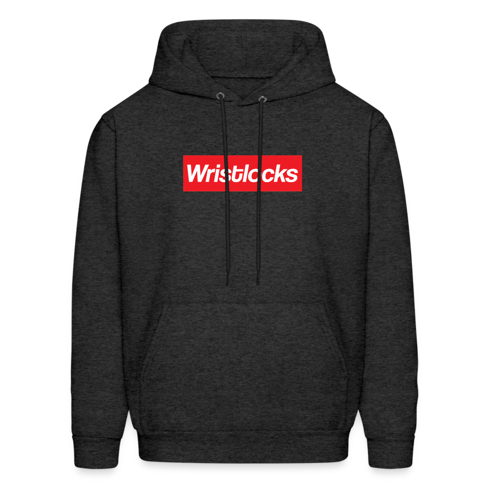 Wristlocks Box Logo Hoodie - charcoal grey