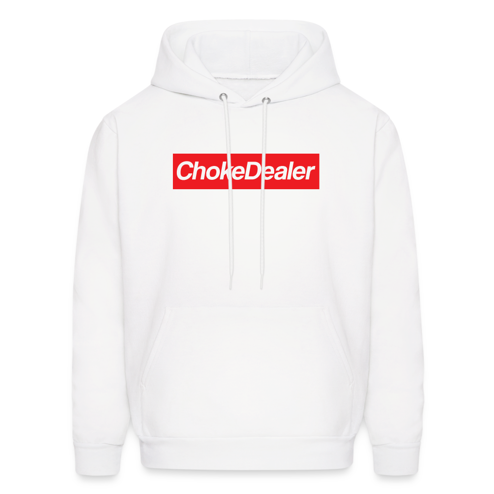 Choke Dealer Box Logo Hoodie - white