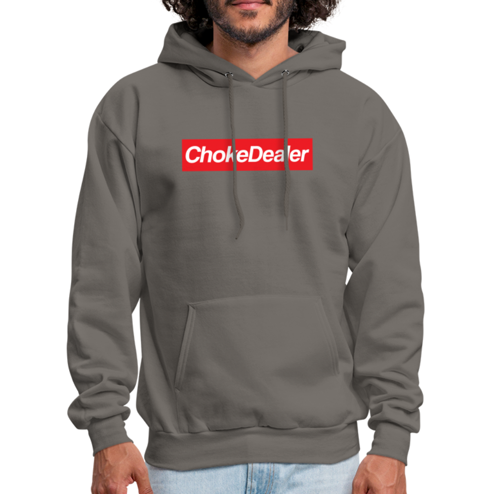 Choke Dealer Box Logo Hoodie - asphalt gray