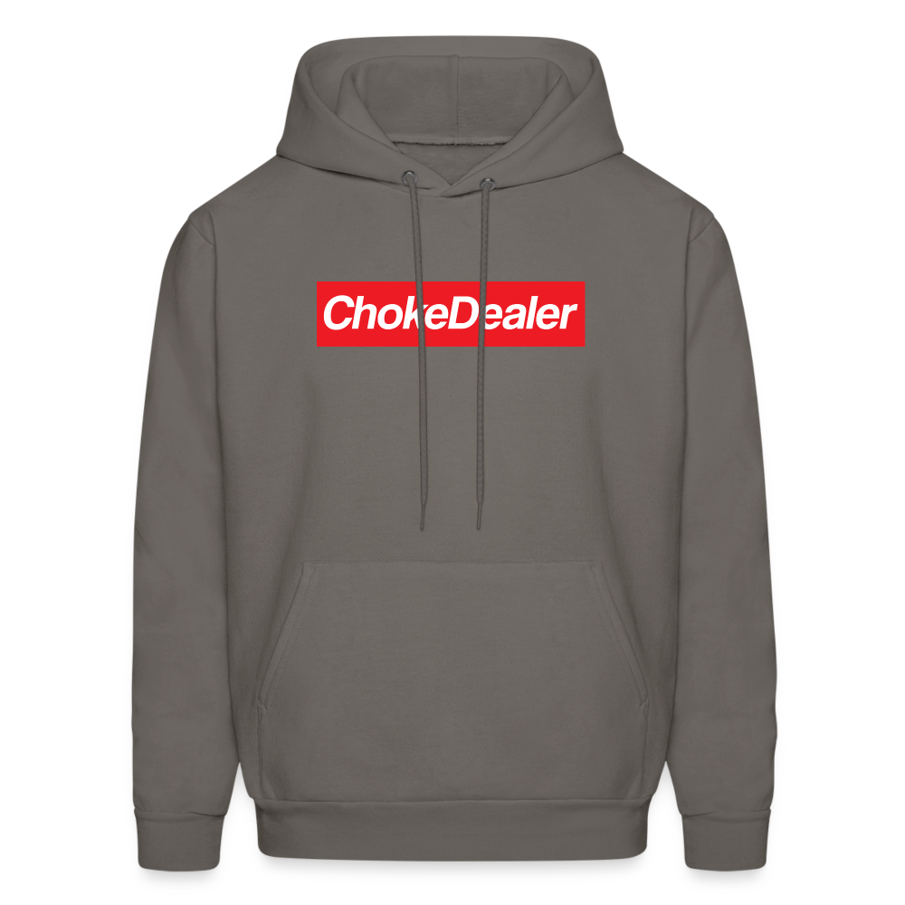 Choke Dealer Box Logo Hoodie - asphalt gray