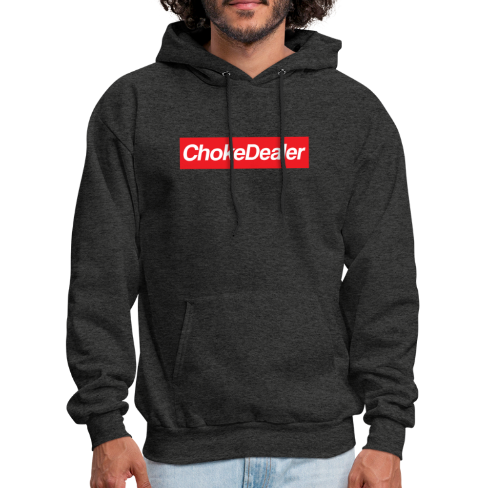 Choke Dealer Box Logo Hoodie - charcoal grey