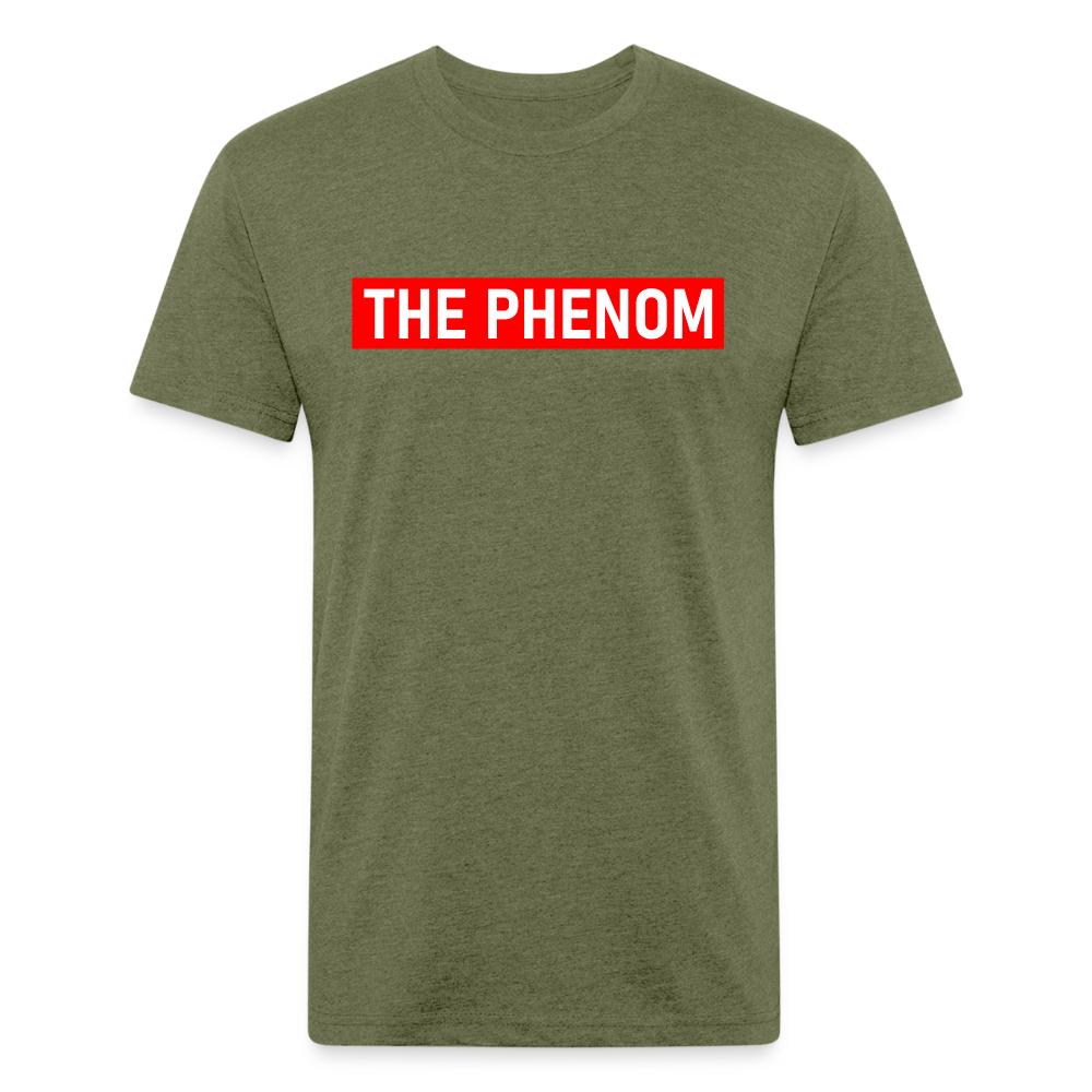 The Phenom Block Short Sleeve Tee - heather military green