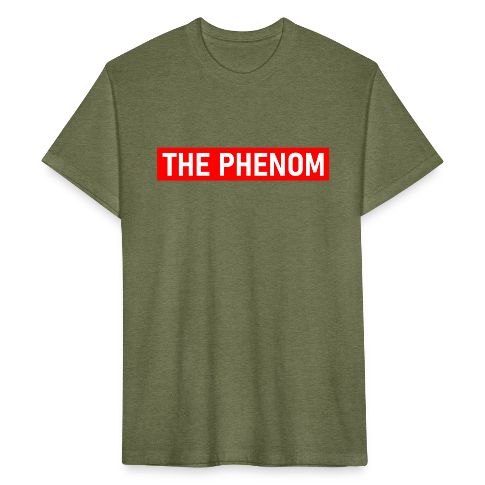 The Phenom Block Short Sleeve Tee - heather military green